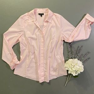 Women’s Striped Button Down Shirt Sz 20